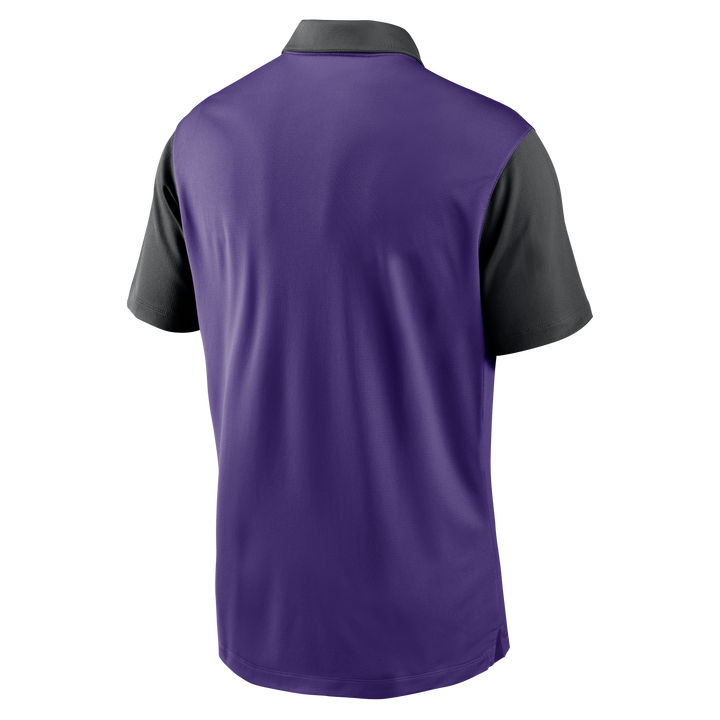 Rays Men's Nike Purple Black Cooperstown Dri Fit Polo Shirt