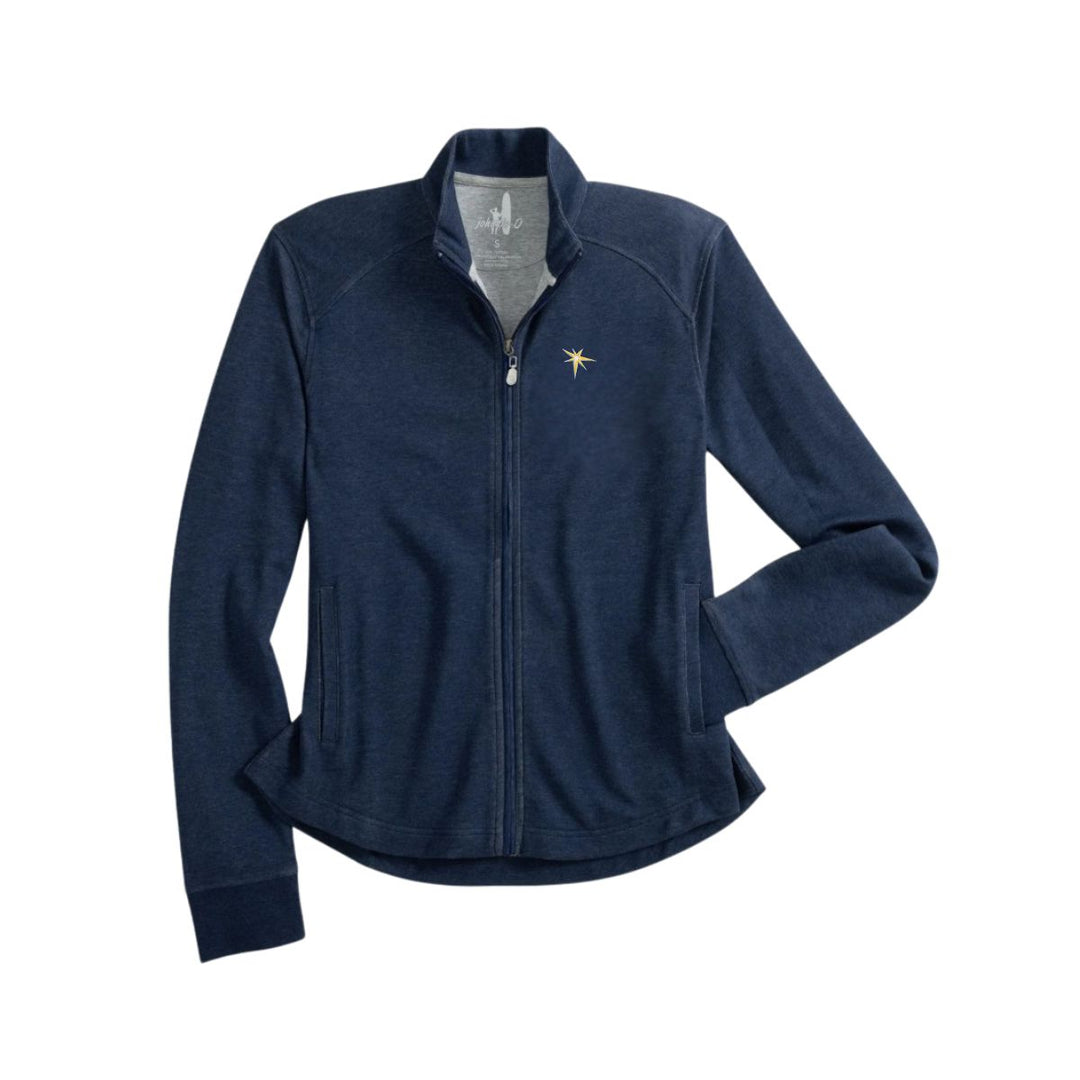 Rays Women's Johnnie-O Navy Burst Full Zip Jacket