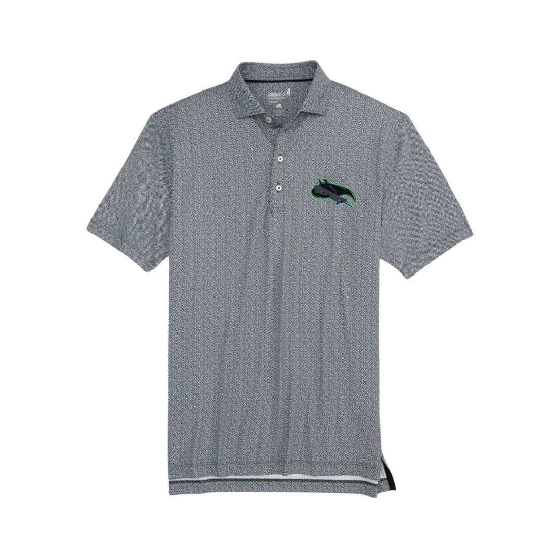 Rays Men's Johnnie-O White Black Skateray Hinson Performance Polo