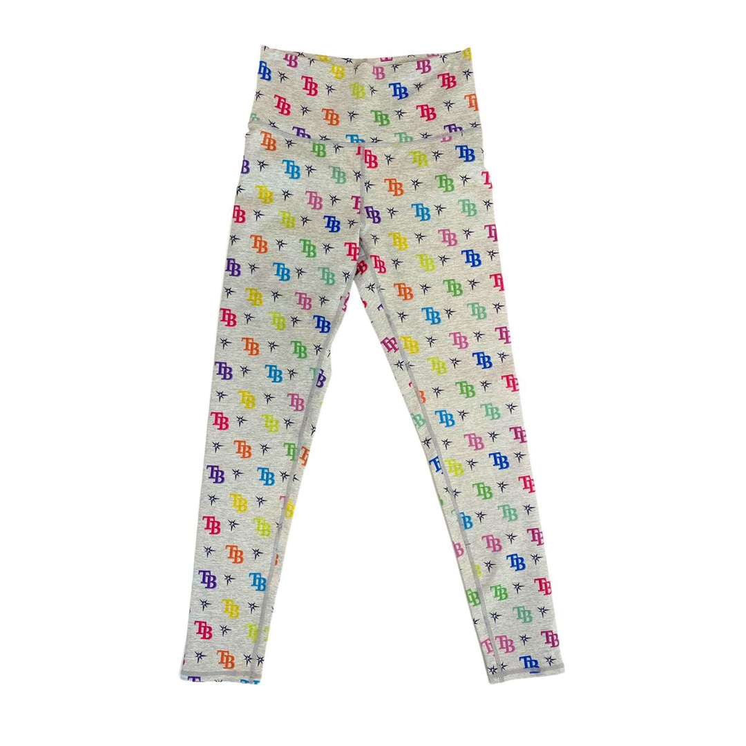 Rays TEREZ Women's TB All Over Logo Action Basic Leggings