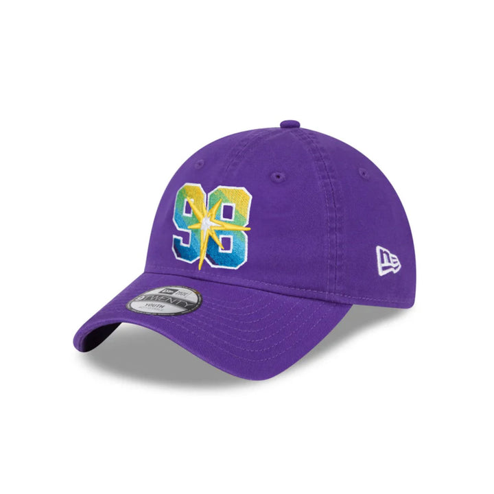 Rays New Era Youth Purple 98 Burst 9Twenty Adjustable Hat