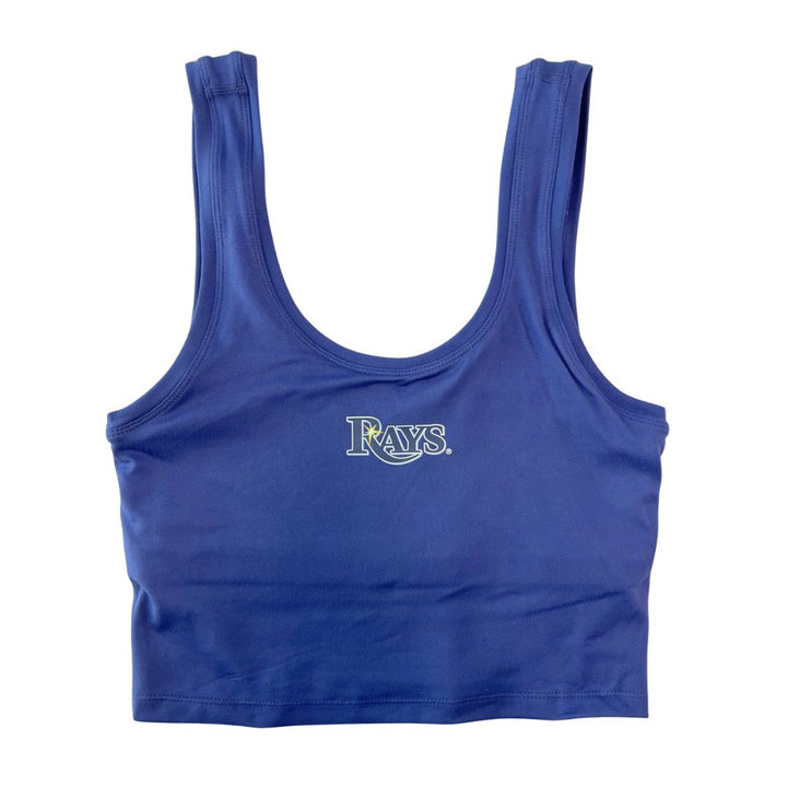 Rays TEREZ Women's Wordmark Navy Crop Top Tank