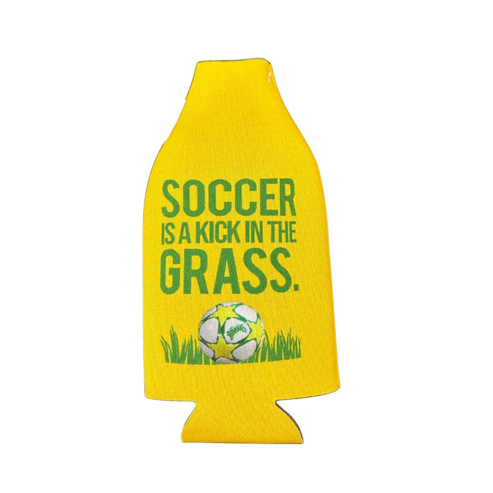 Rowdies Soccer is a Kick in the Grass Bottle Koozie