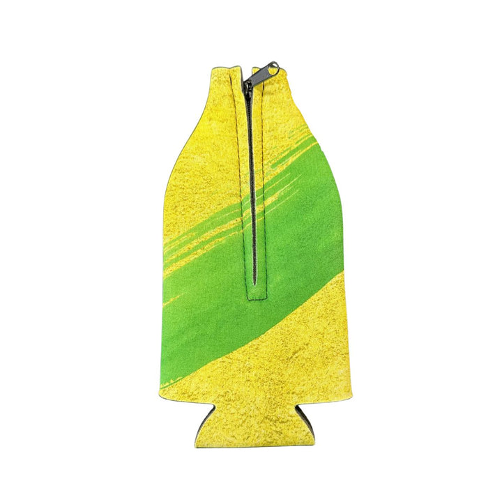 Rowdies Two Star Logo Yellow Bottle Koozie