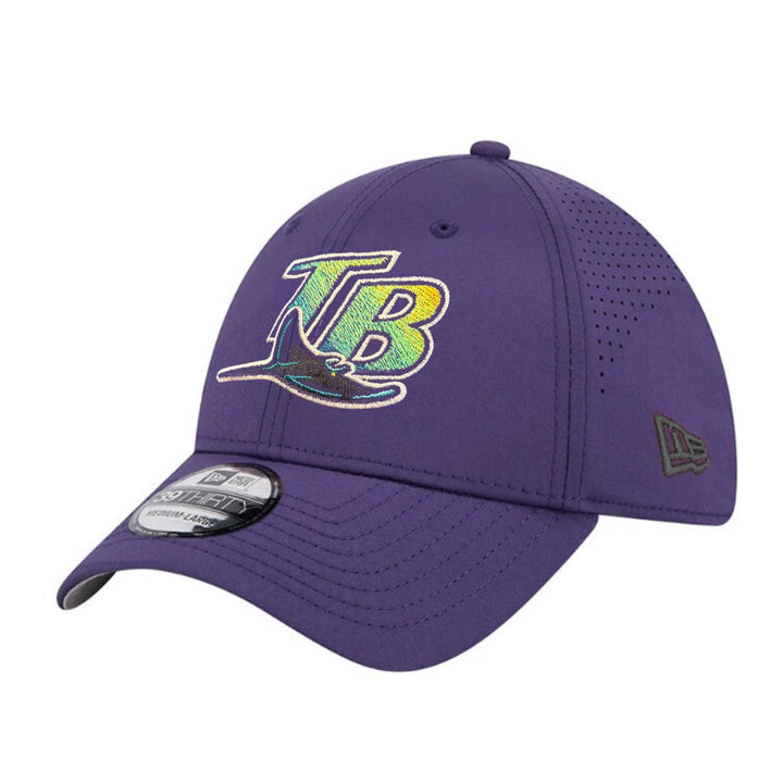 Rays New Era Purple Devil Rays Coop 39Thirty Performance Flex Fit Hat