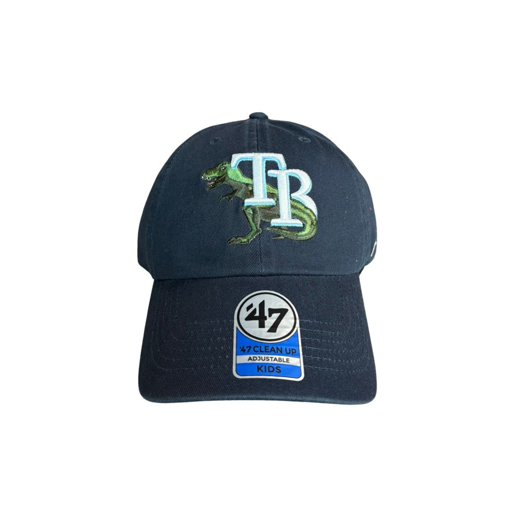 Rays Kids '47 Brand Navy Dinosaur TB Clean Up Adjustable Hat