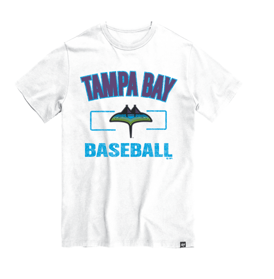 Rays Men's '47 Brand White City Connect Tampa Bay T-Shirt