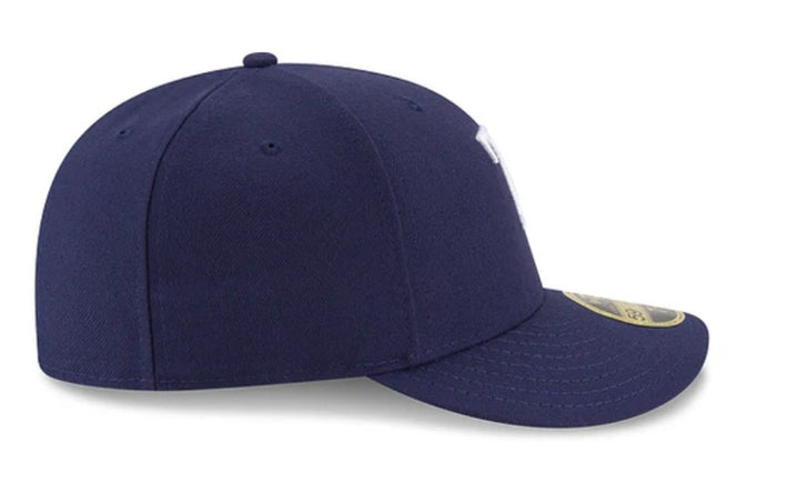 Rays New Era Navy TB On-Field Low Profile 59Fifty Fitted Hat