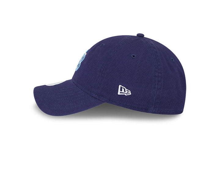 Rays Women's New Era Glitter TB Navy 9Twenty Adjustable Hat