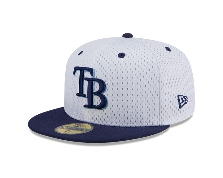 Rays New Era White Navy Since 1998 Side Patch Jersey 59Fifty Fitted Hat