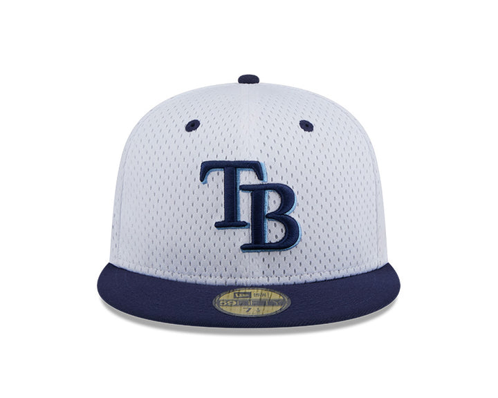 Rays New Era White Navy Since 1998 Side Patch Jersey 59Fifty Fitted Hat