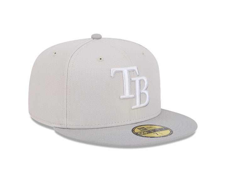 Rays New Era Stone Grey Color Pack Two Tone TB 59Fifty Fitted Hat