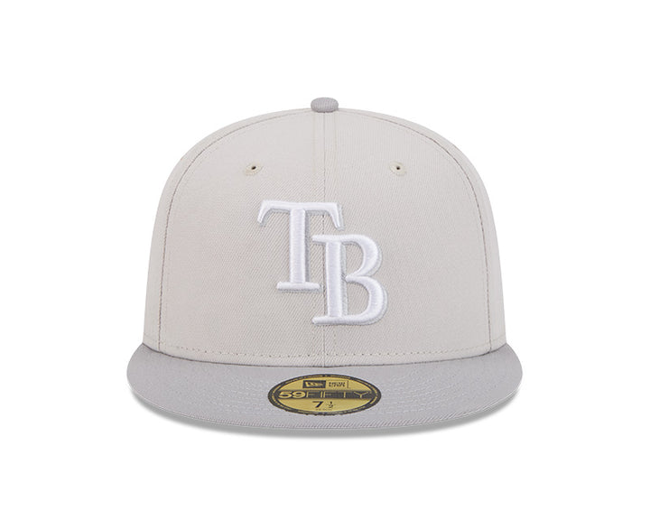 Rays New Era Stone Grey Color Pack Two Tone TB 59Fifty Fitted Hat