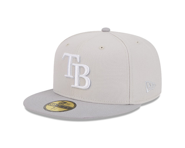 Rays New Era Stone Grey Color Pack Two Tone TB 59Fifty Fitted Hat
