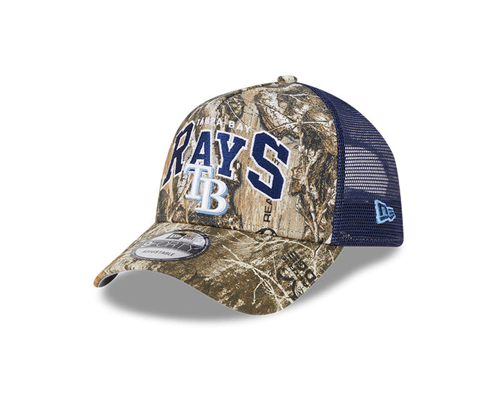 Rays New Era Camo A-Frame 9Forty Adjustable Trucker Hat