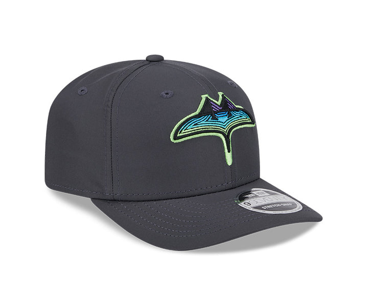 Rays New Era Graphite City Connect SKYRAY 9SEVENTY Stretch-Snap Hat