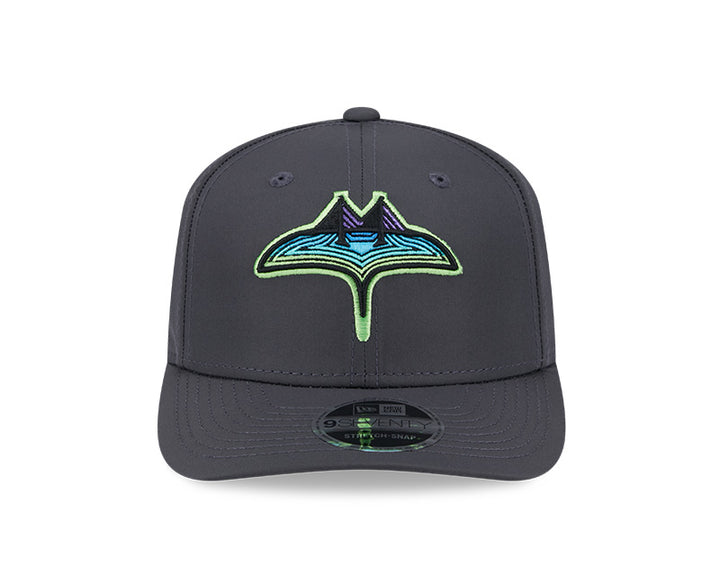 Rays New Era Graphite City Connect SKYRAY 9SEVENTY Stretch-Snap Hat