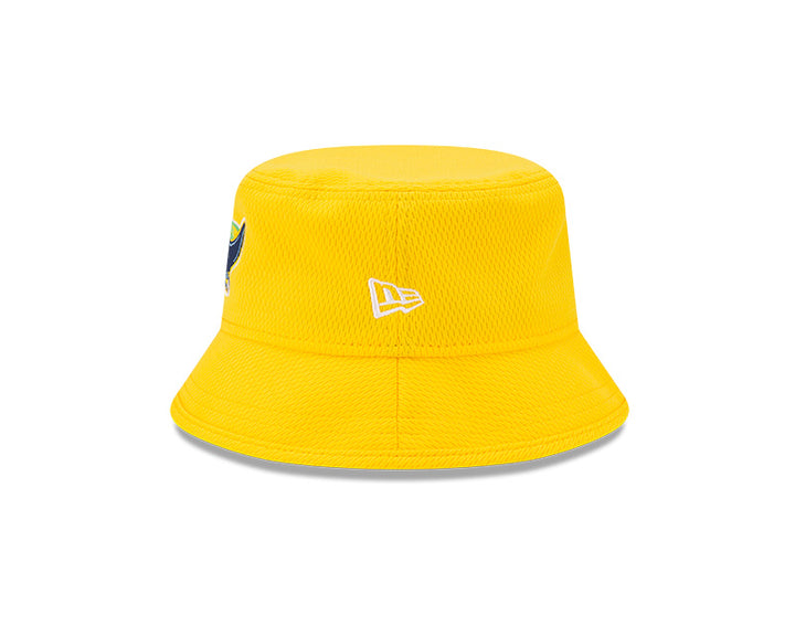 Rays Youth Kids New Era Yellow Alt Logo Bucket Hat