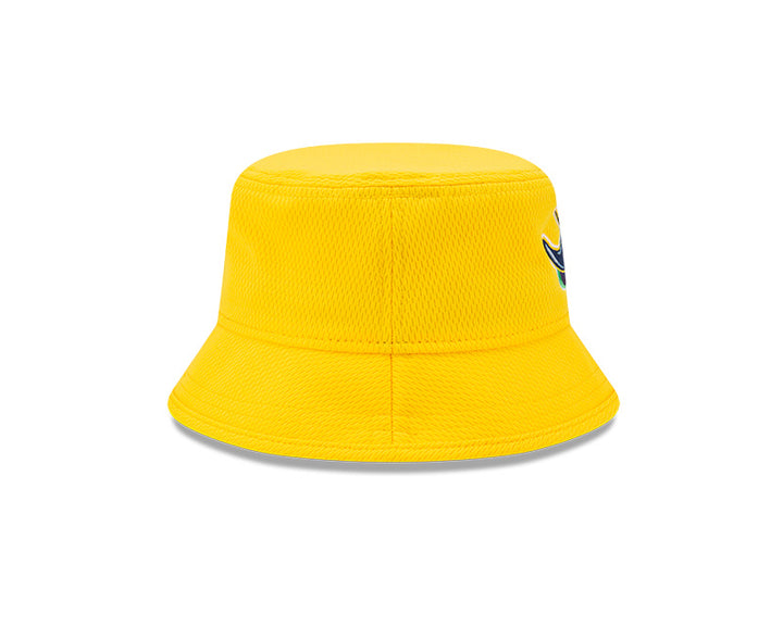 Rays Youth Kids New Era Yellow Alt Logo Bucket Hat