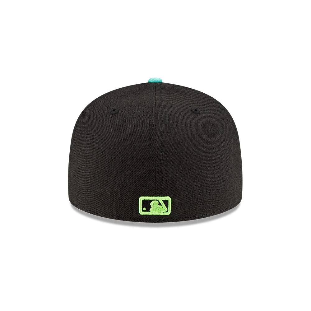 Rays New Era Black Seafoam City Connect Skyway Tampa Bay 59Fifty Fitted Hat