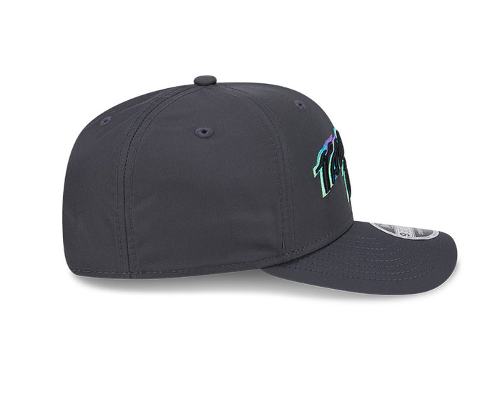 Rays New Era Graphite City Connect Flames 9SEVENTY Stretch-Snap Hat