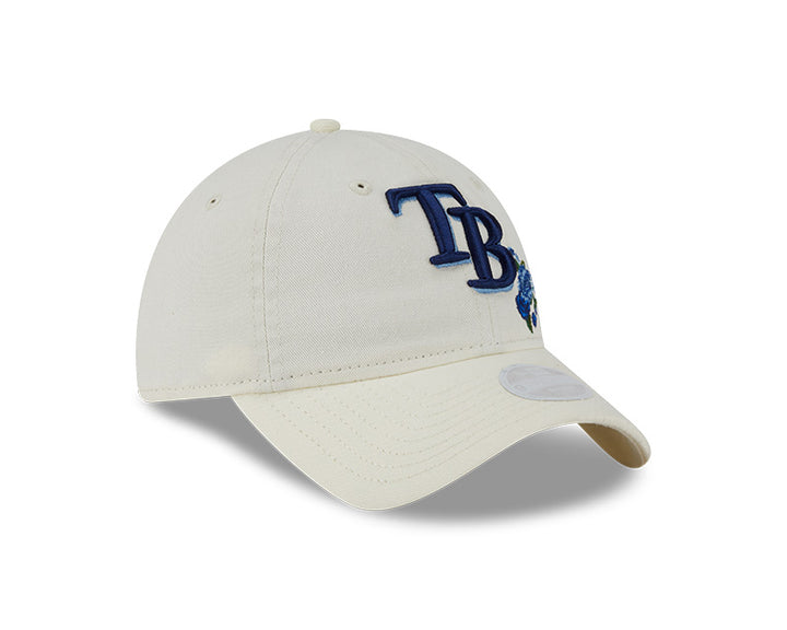 Rays Youth New Era 2025 Cream Floral 9Twenty Adjustable Hat