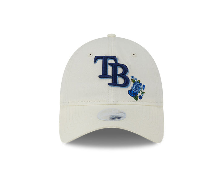 Rays Youth New Era 2025 Cream Floral 9Twenty Adjustable Hat