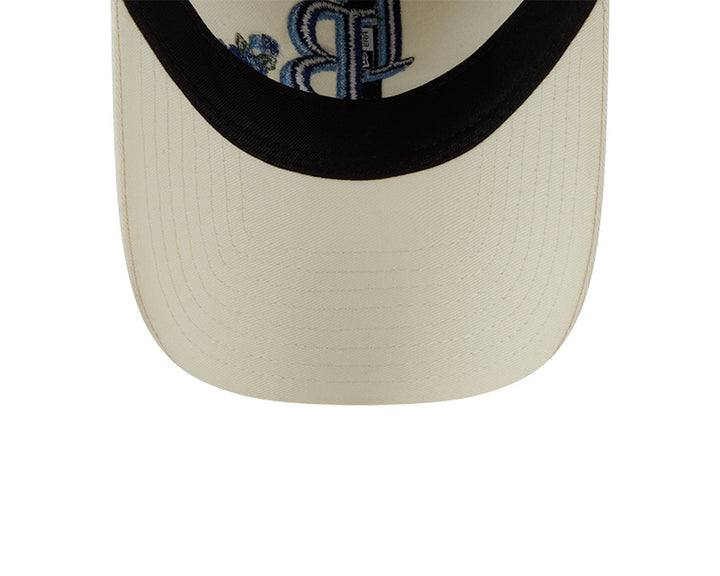 Rays Women's New Era 2025 Cream Floral 9Twenty Adjustable Hat