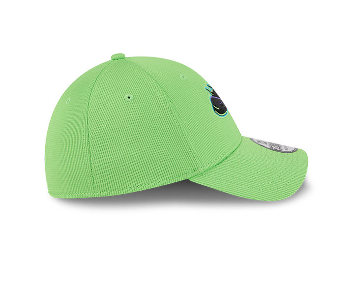 Rays New Era 2025 City Connect Neon Green Skateray Batting Practice 39Thirty Flex Fit Hat