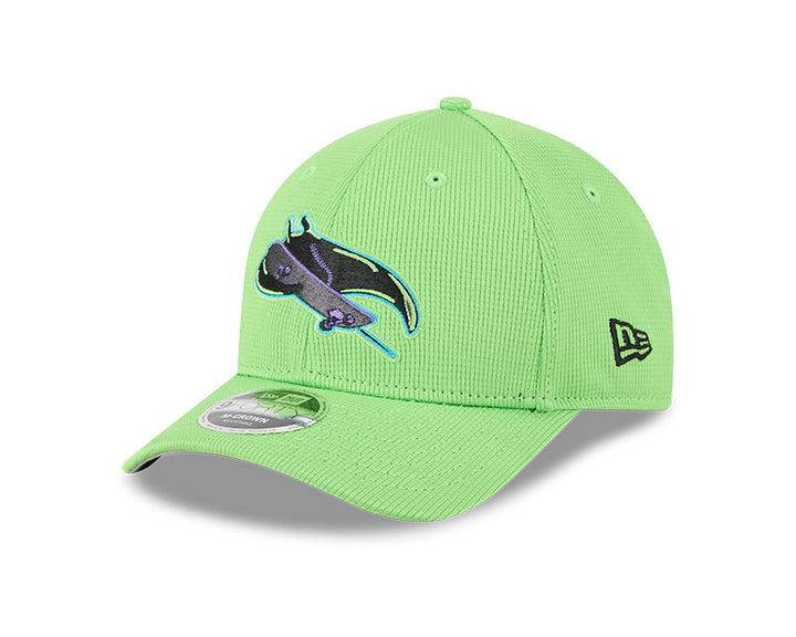 Rays New Era 2025 City Connect Neon Green Skateray Batting Practice 9Forty M-Crown Hat