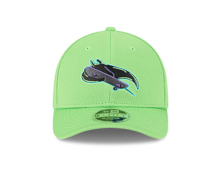 Rays New Era 2025 City Connect Neon Green Skateray Batting Practice 9Forty M-Crown Hat