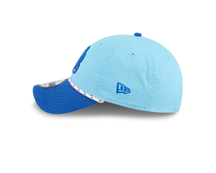 Rays New Era Light Blue 2025 Fourth of July 9Twenty Adjustable Hat