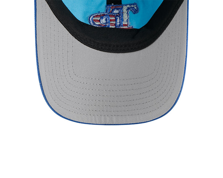 Rays New Era Women's Light Blue 2025 Fourth of July 9Twenty Adjustable Hat