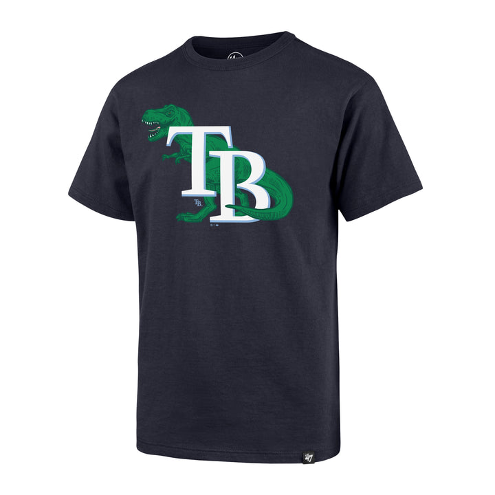 Rays Youth '47 Brand Navy TB Dinosaur Tee