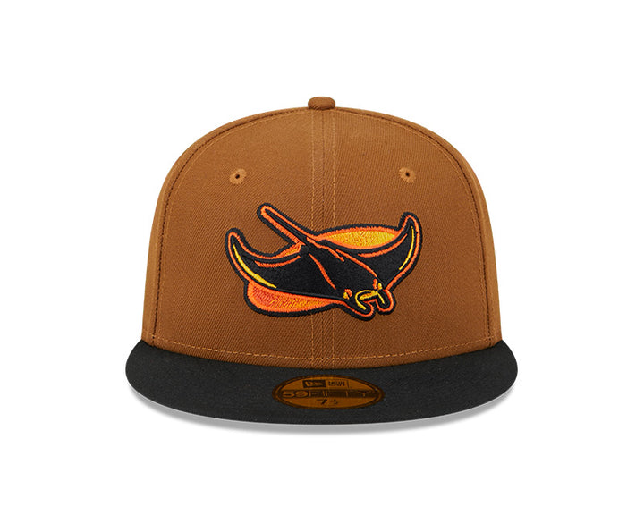 Rays New Era Brown Orange Devil Rays Alt 59Fifty Fitted Hat