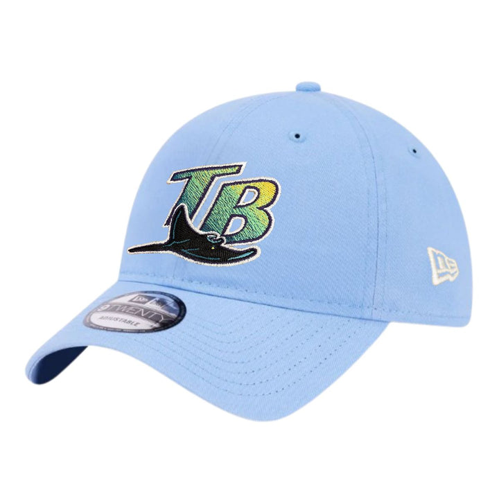 Rays New Era Devil Rays Blue Coop TB 9Twenty Adjustable Hat