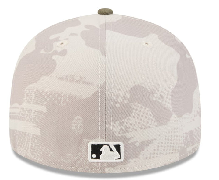 Rays New Era Beige/Olive 2025 Armed Forces Day 59Fifty Fitted Hat