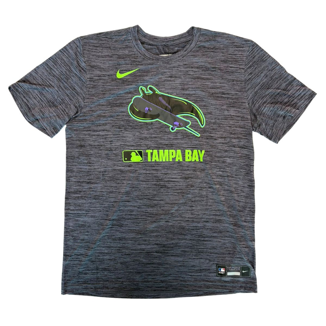 Rays Men's Nike 2025 Charcoal Grey City Connect Skateray Authentic Collection Velocity T-Shirt