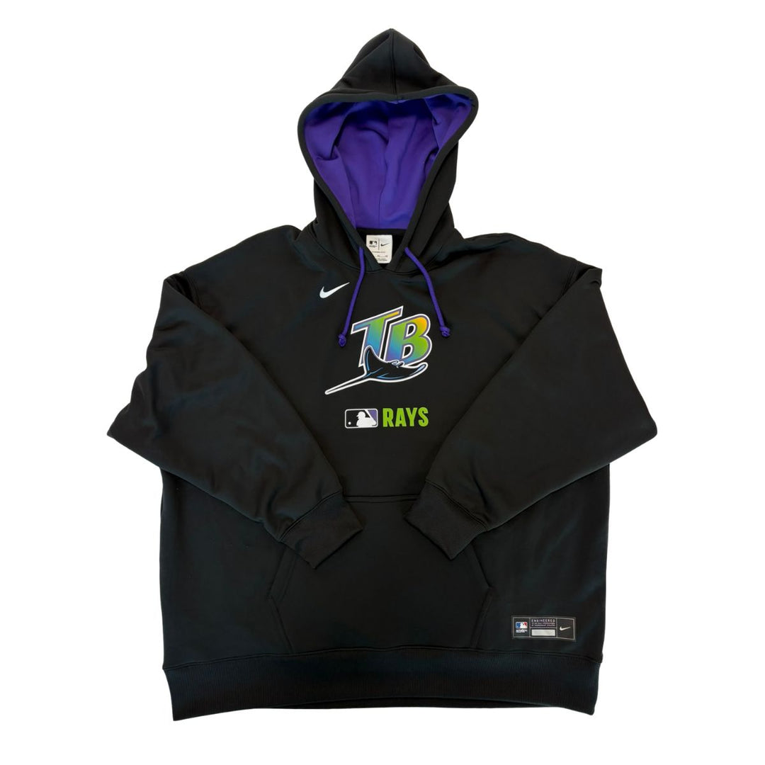 Rays Women's Nike Devil Rays Black Authentic Collection Coop Therma Hoodie