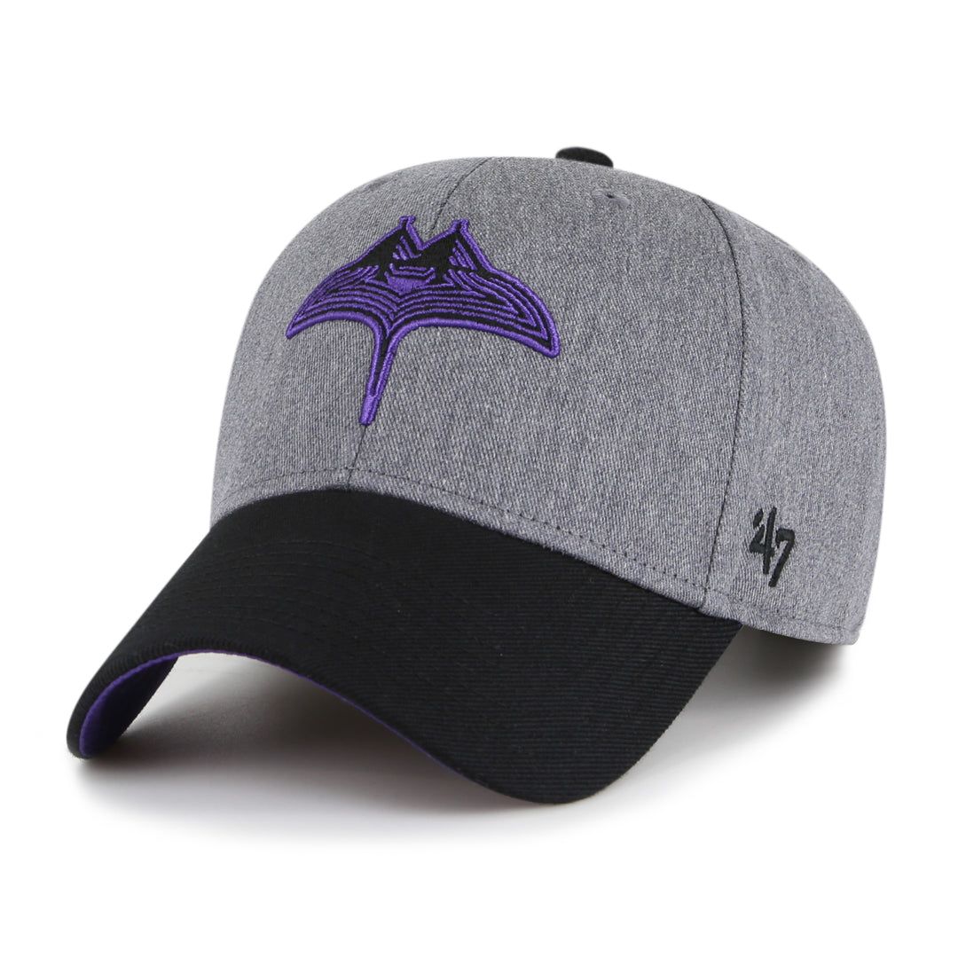 Rays '47 Brand Grey/Purple City Connect Skyray MVP Adjustable Hat
