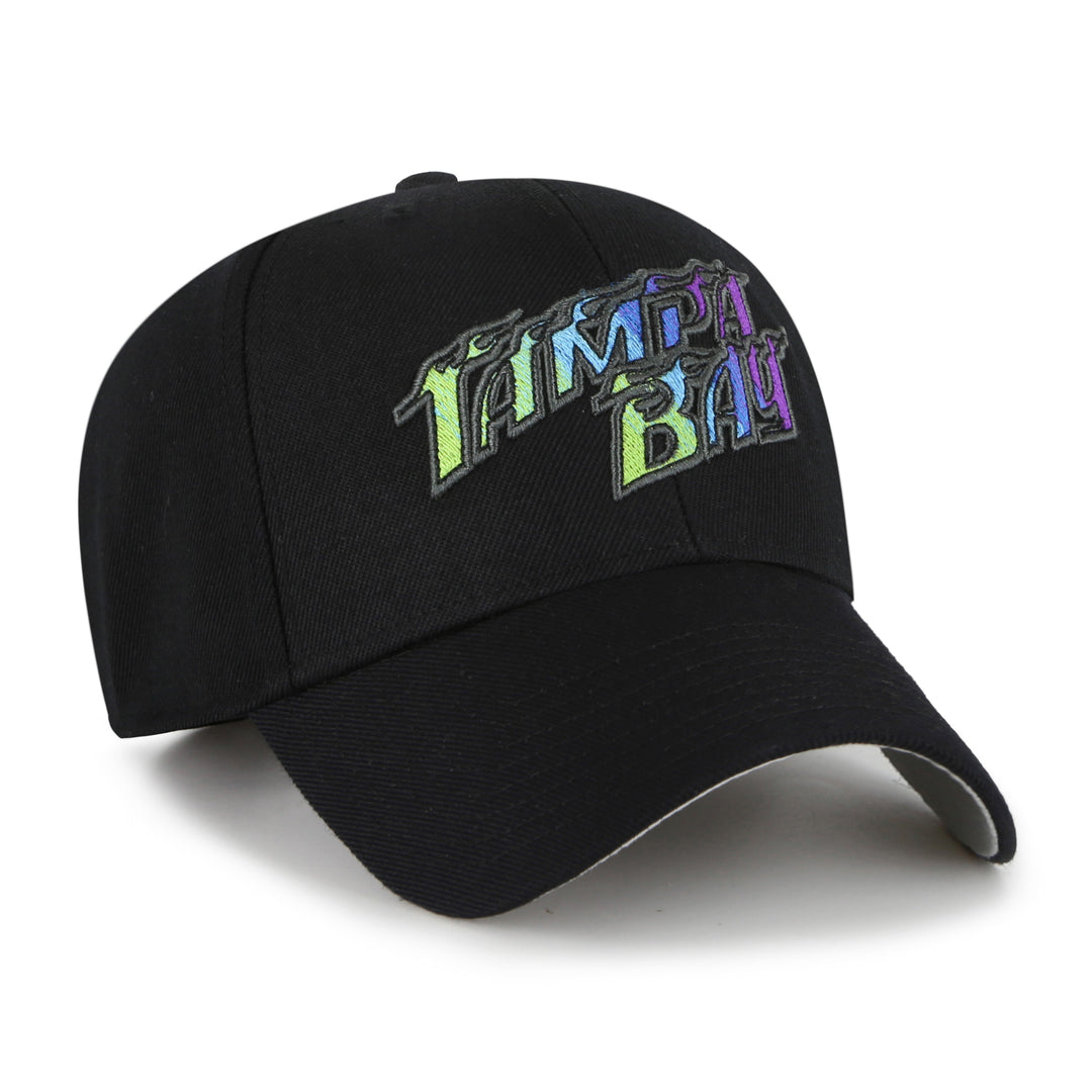 Rays '47 Brand Black City Connect Tampa Bay Flames MVP Adjustable Hat