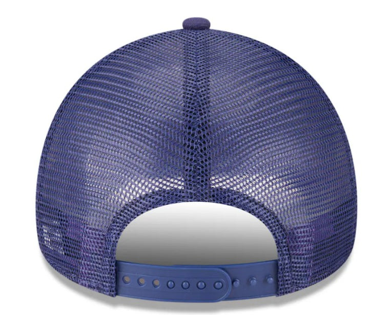 Rays New Era Navy Big League Chew 2025 A-Frame 9Forty Adjustable Trucker Hat