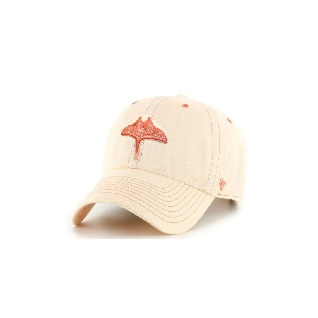 Rays Women's '47 Brand Orange Haze City Connect Skyray Clean Up Adjustable Hat