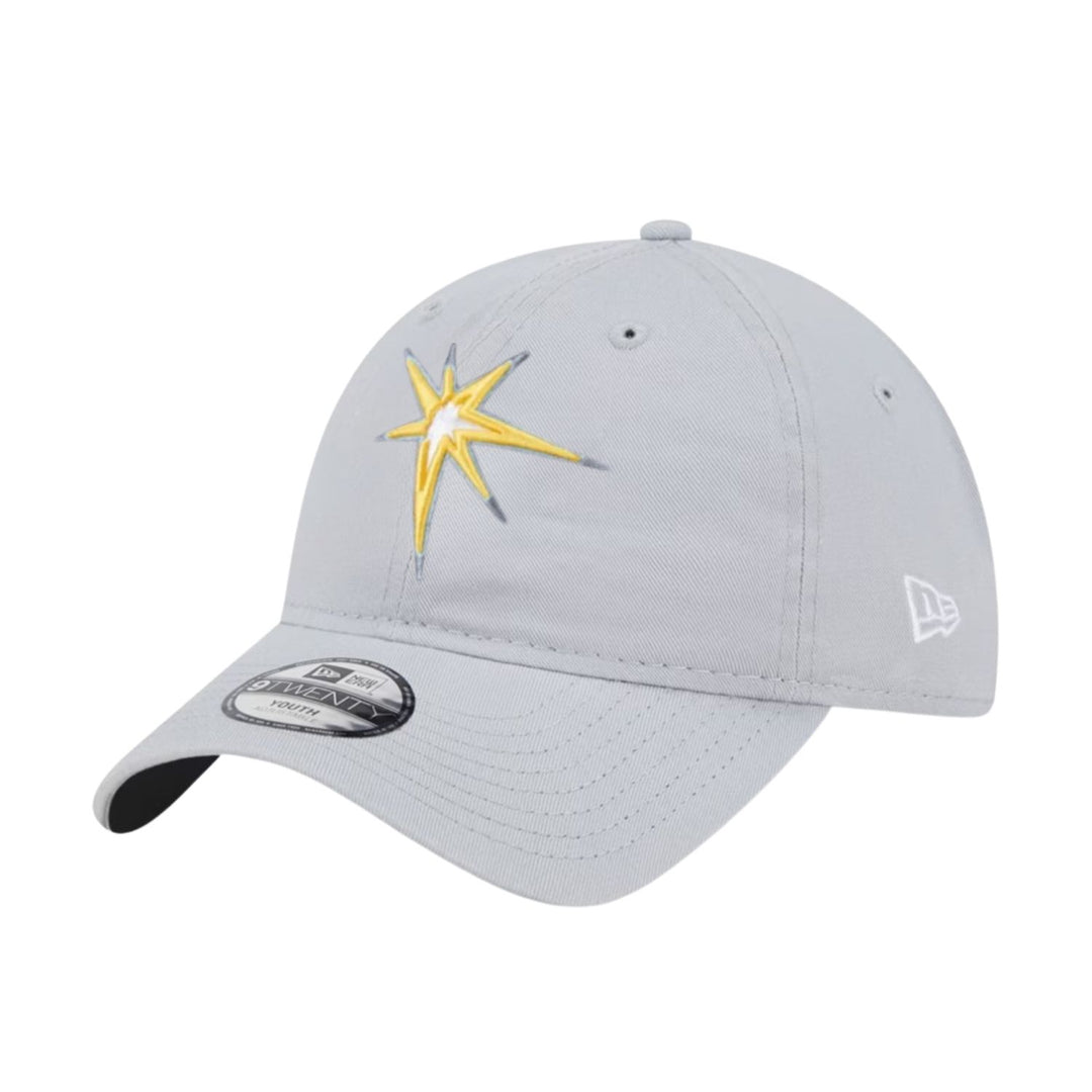 Rays Youth New Era Grey Burst 9Twenty Adjustable Hat