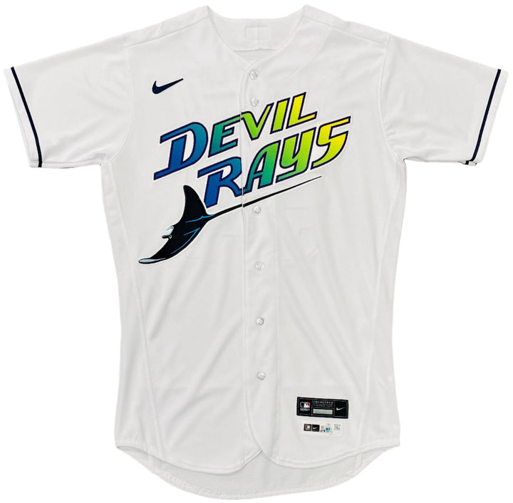 Rays Curtis Mead Team Issued Authentic Devil Rays Jersey