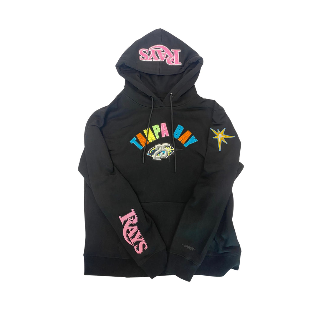 Rays Women's Pro Standard Black 25th Anniversary Promax Hoodie