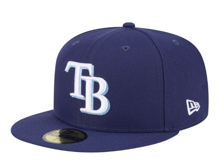 Rays New Era Navy 2025 COMPOUND New Era Navy 59FIFTY Fitted Hat