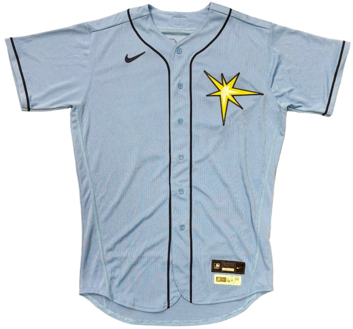 Rays Kevin Cash Team Issued Authentic Autographed Burst Jersey