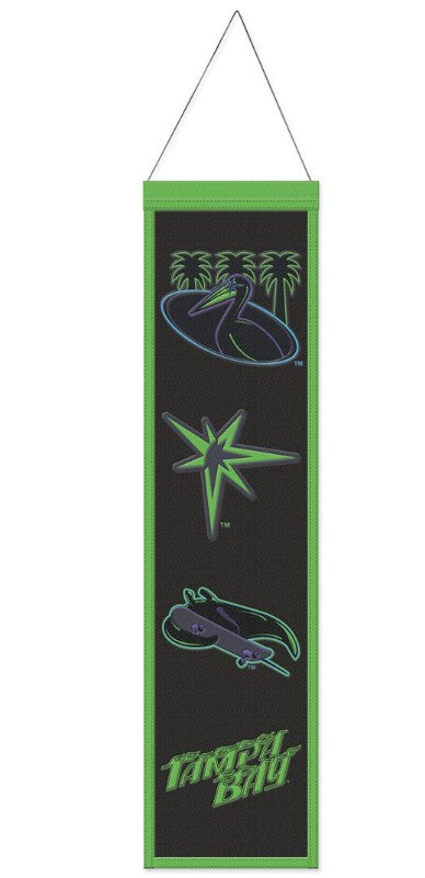 Rays Black and Green City Connect Wool Banner