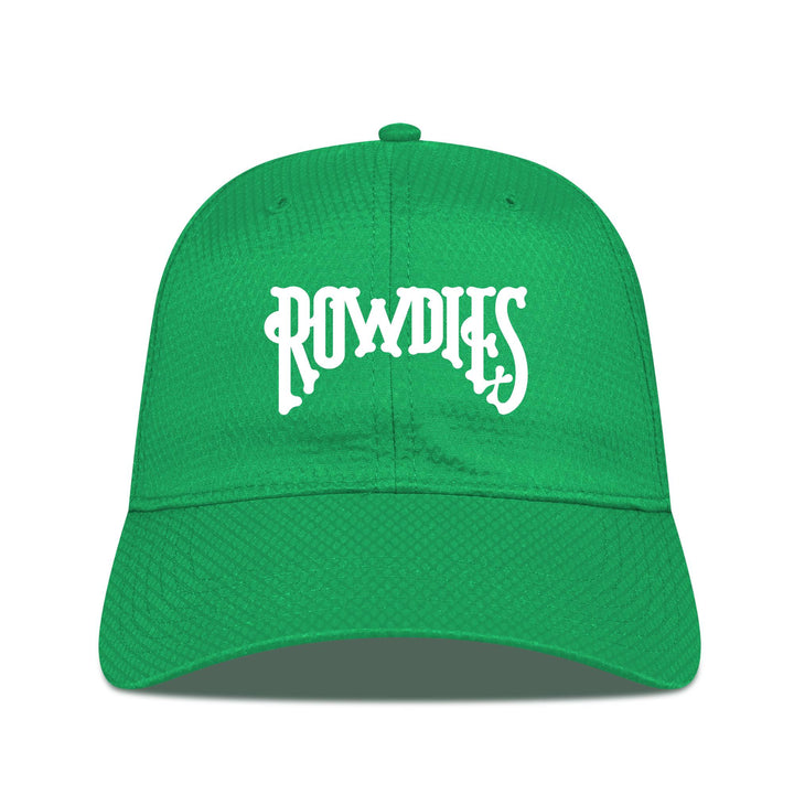 Rowdies Levelwear Green Arch Logo Matrix Adjustable Hat